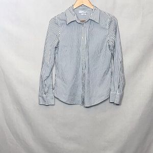 Pinstripe button down career shirt